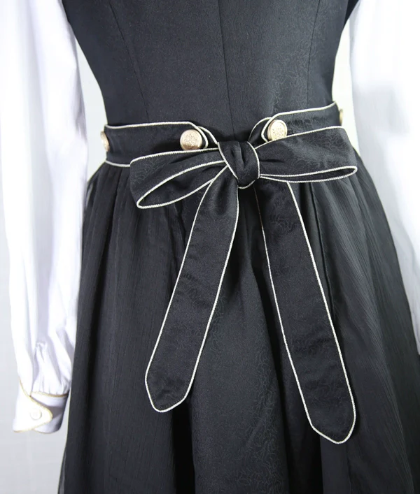 Snow Shadow - Long Sleeveless Ouji Lolita Coat - Image 9