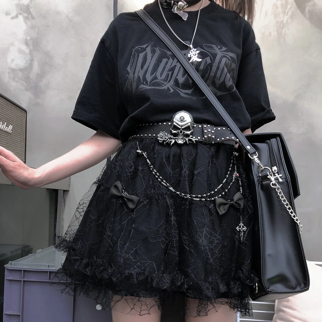Gothic Coffin Punk Style Bag - Image 10