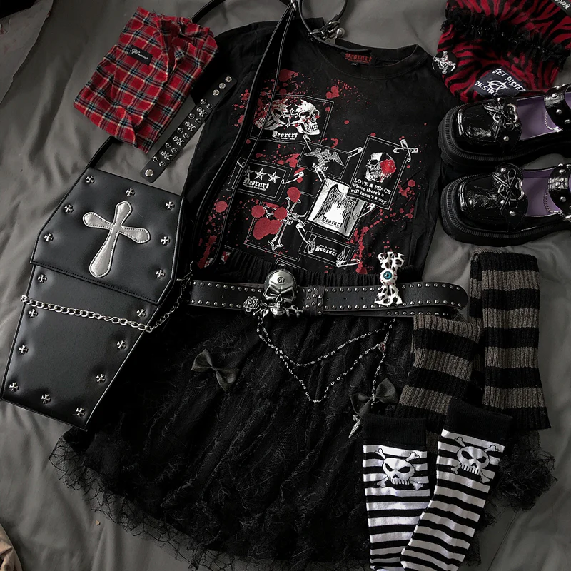 Gothic Coffin Punk Style Bag - Image 12