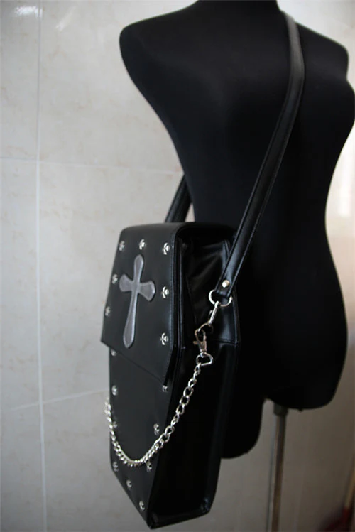 Gothic Coffin Punk Style Bag - Image 14