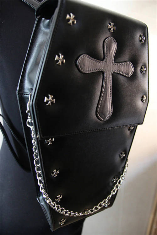 Gothic Coffin Punk Style Bag - Image 15
