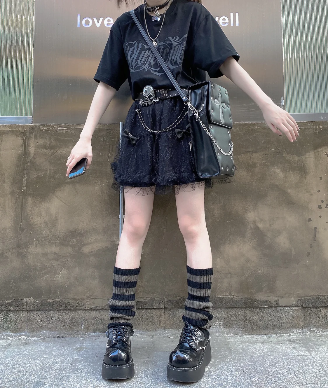 Gothic Coffin Punk Style Bag - Image 9