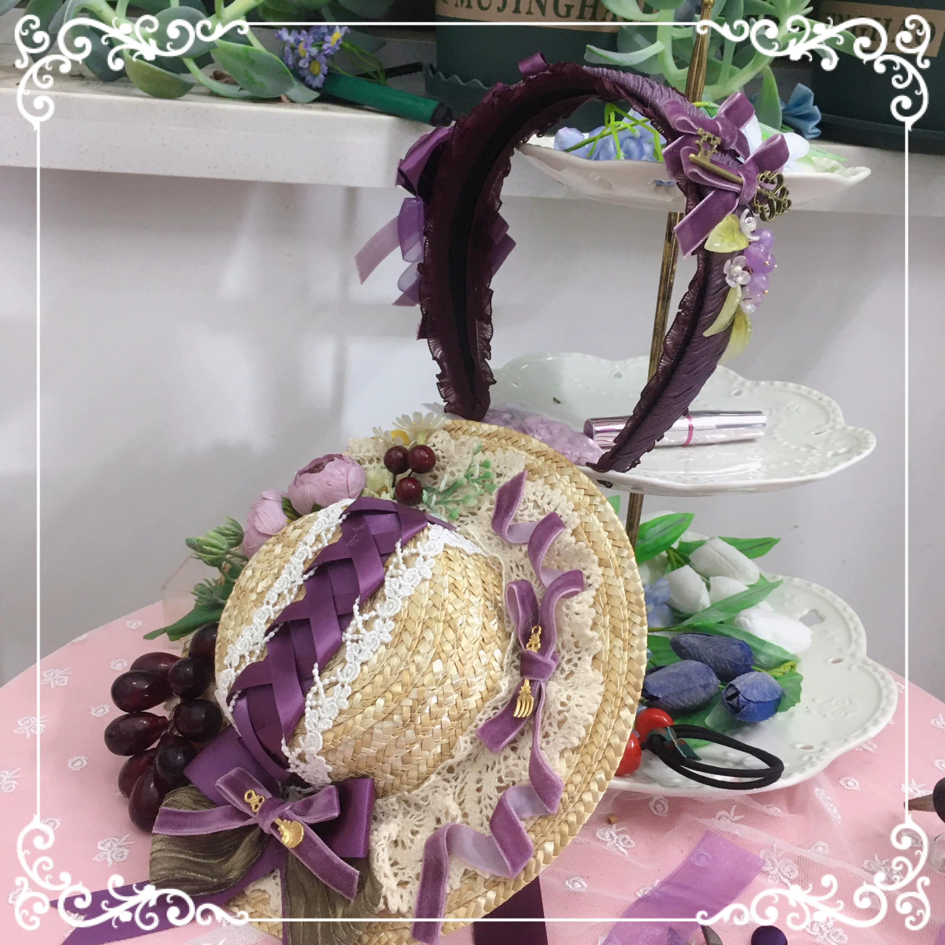 Louvre Vineyard Accessory Hairband Retro Lolita KC - Image 23