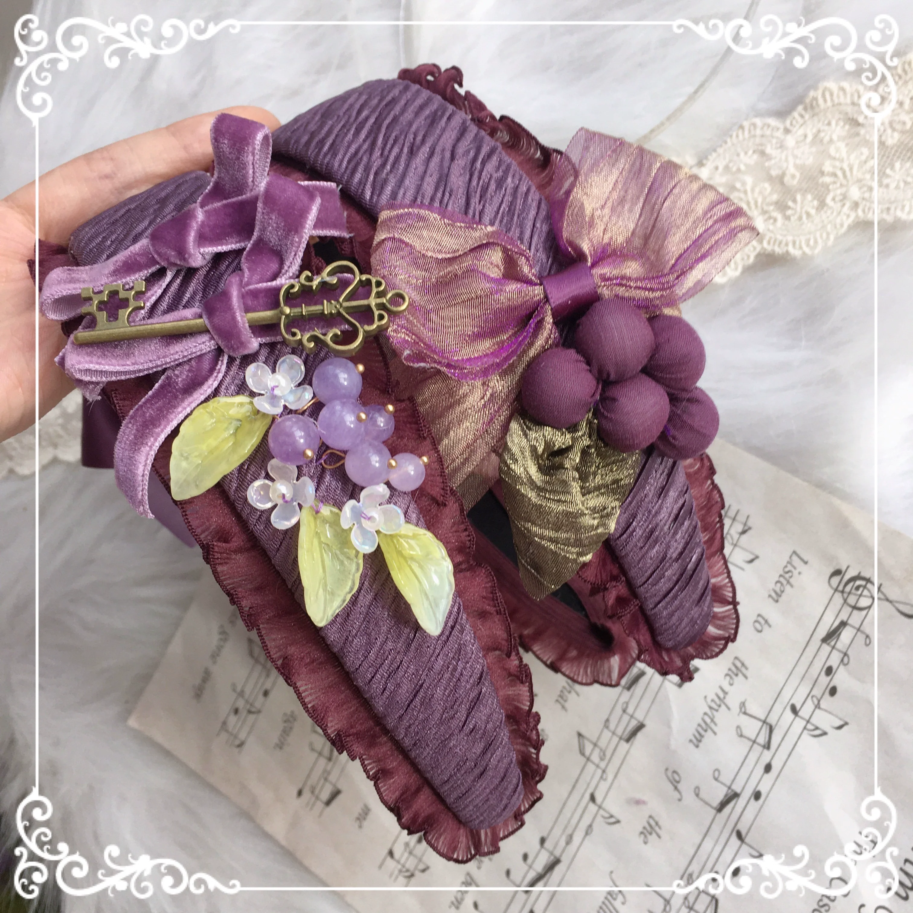 Louvre Vineyard Accessory Hairband Retro Lolita KC - Image 31