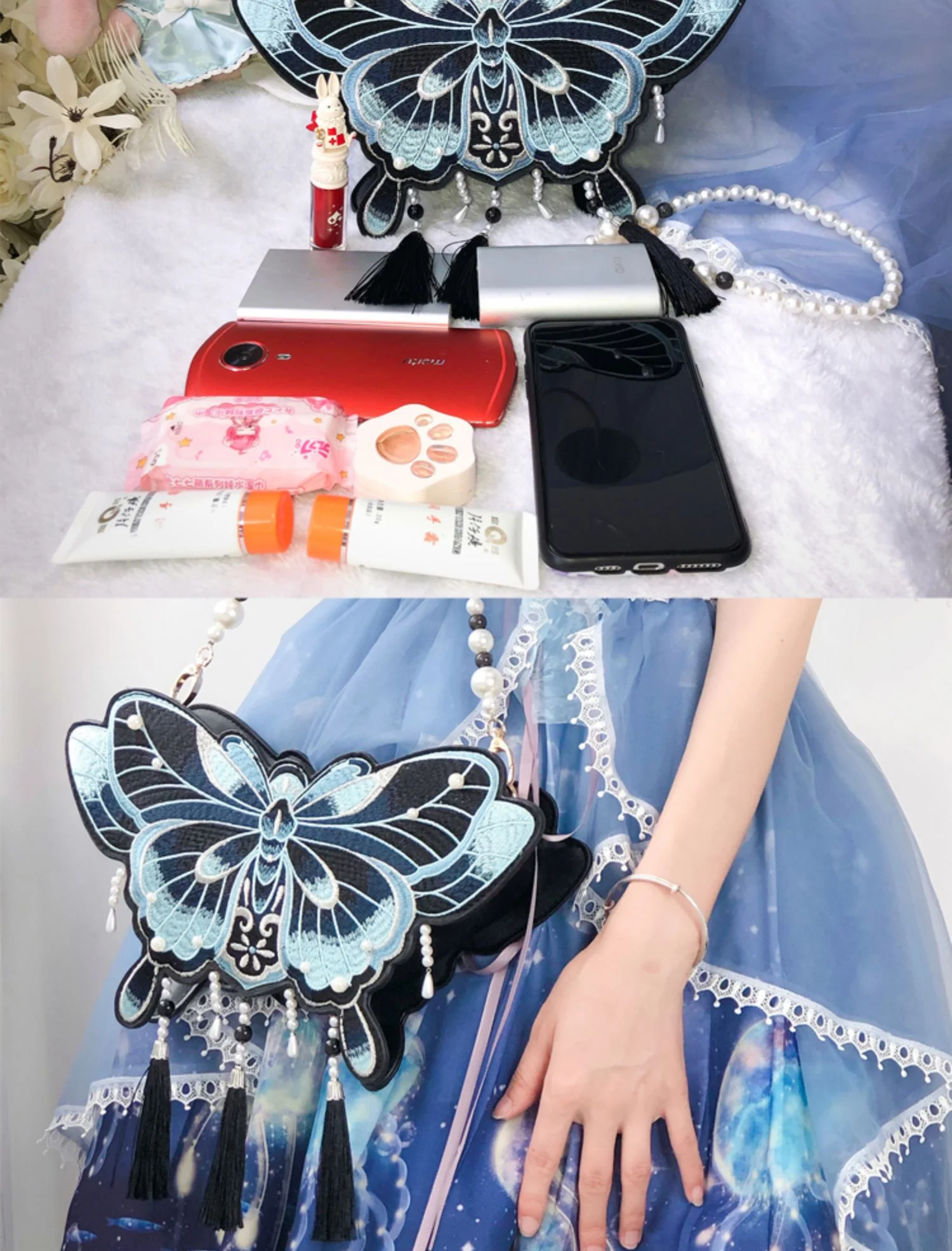 Butterfly - Chinese Qi Lolita Butterfly Bag - Image 14