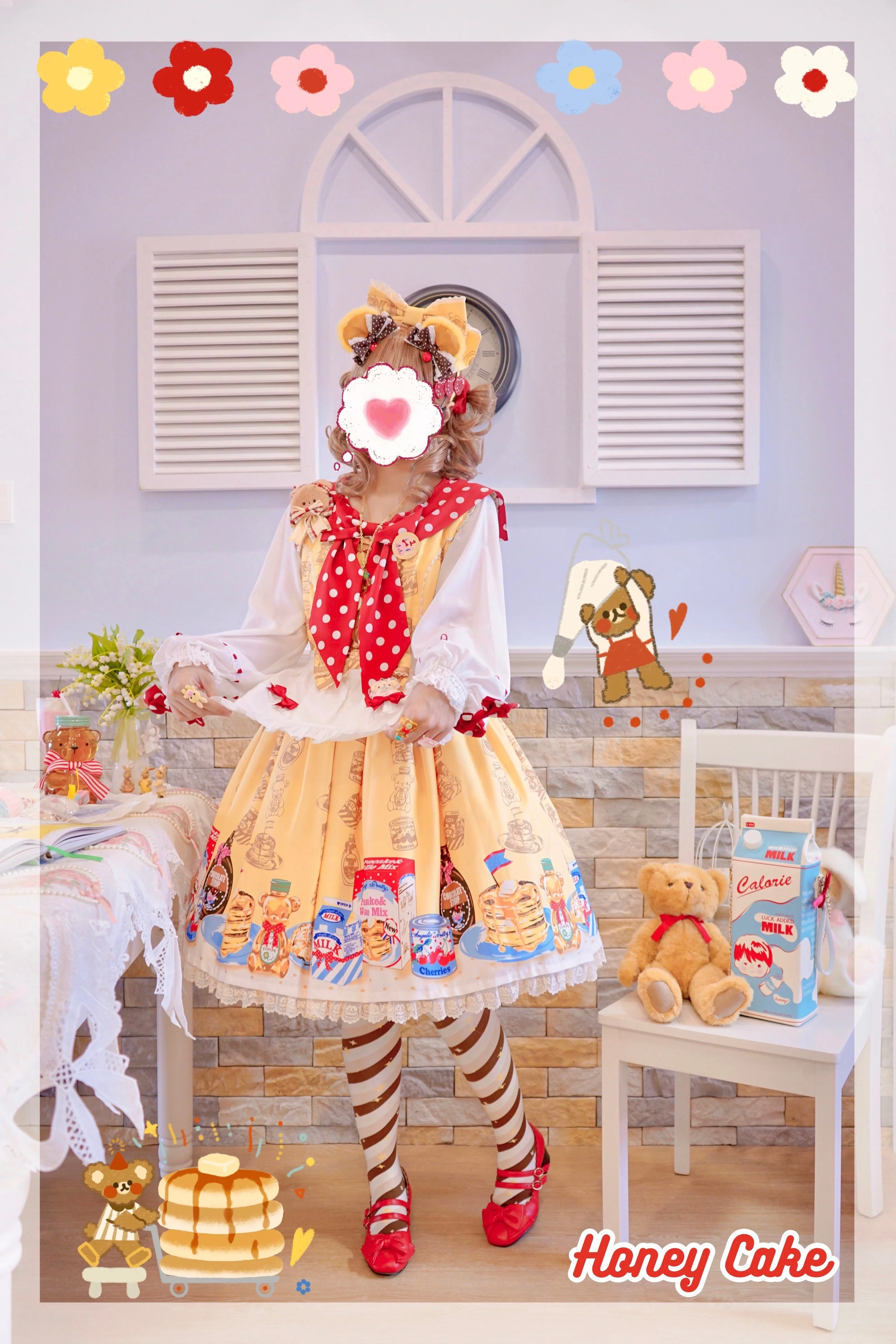 Yukine's Box - Macaron Lolita Cute Stripe Socks - Image 11