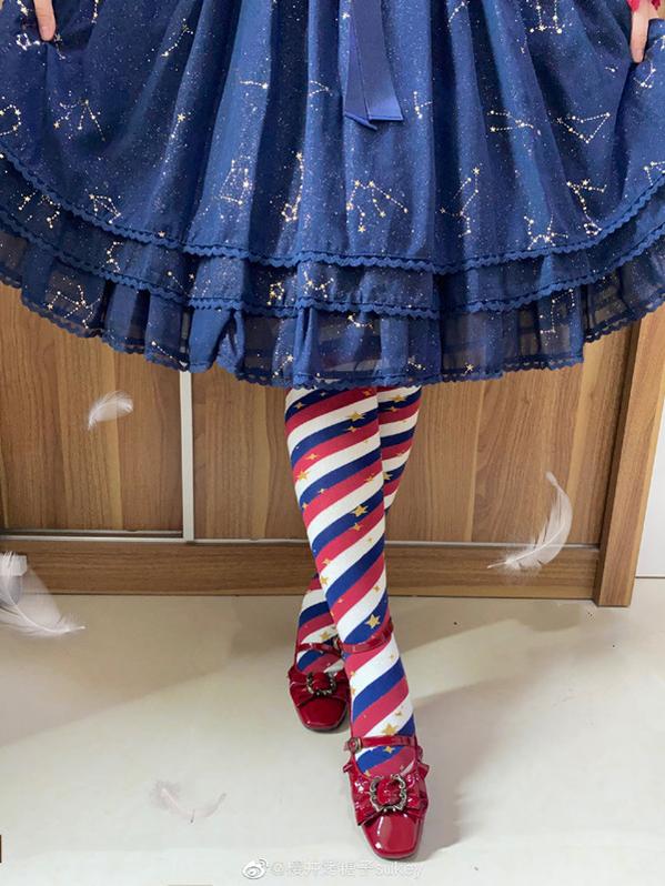 Yukine's Box - Macaron Lolita Cute Stripe Socks - Image 26
