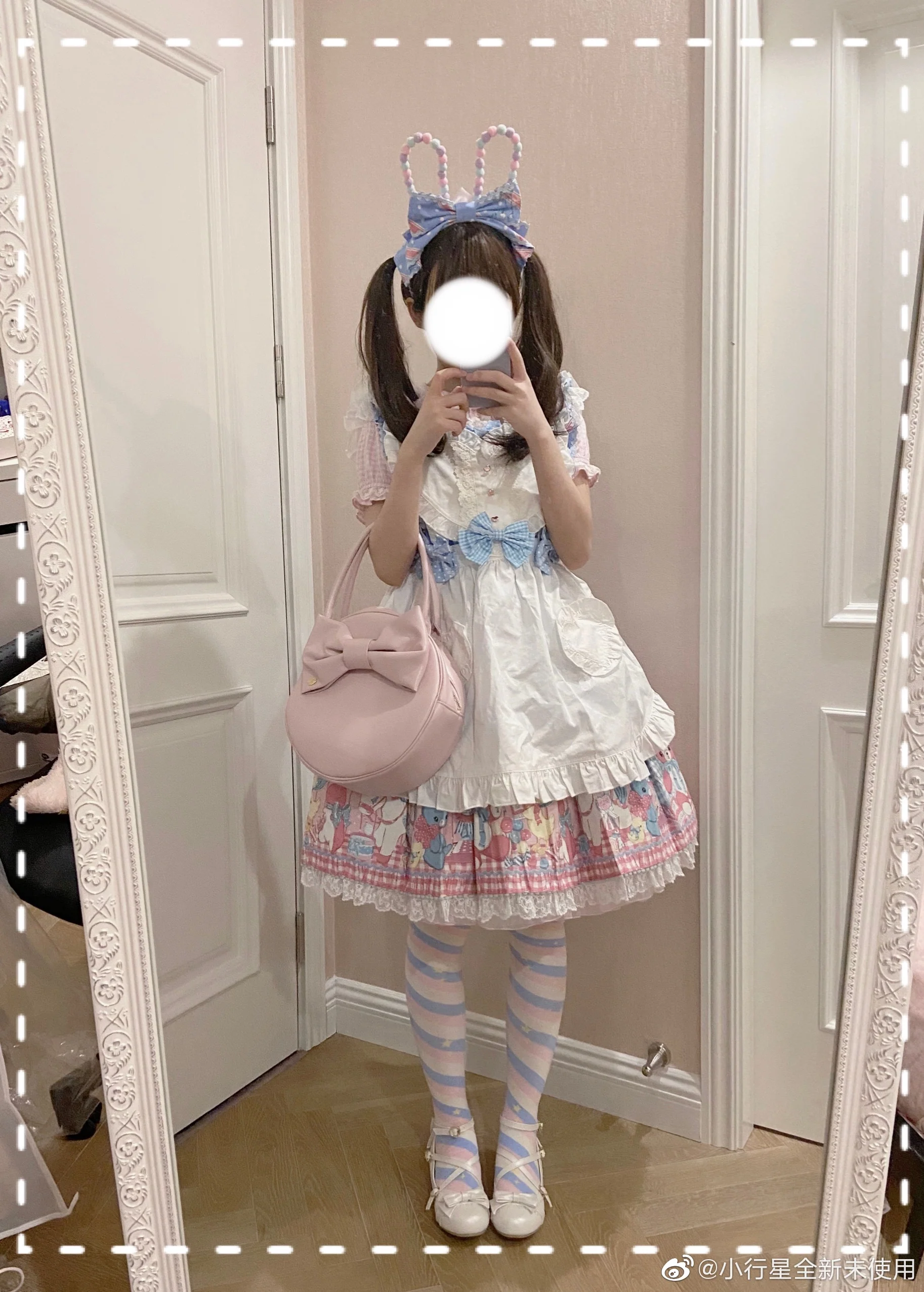 Yukine's Box - Macaron Lolita Cute Stripe Socks - Image 3
