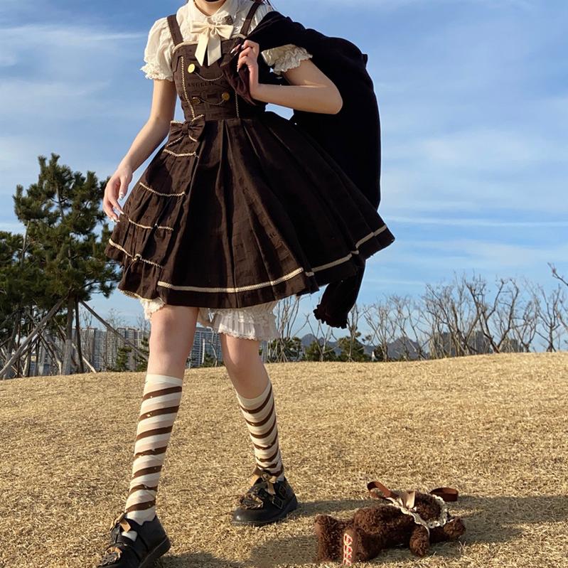 Yukine's Box - Macaron Lolita Cute Stripe Socks - Image 33