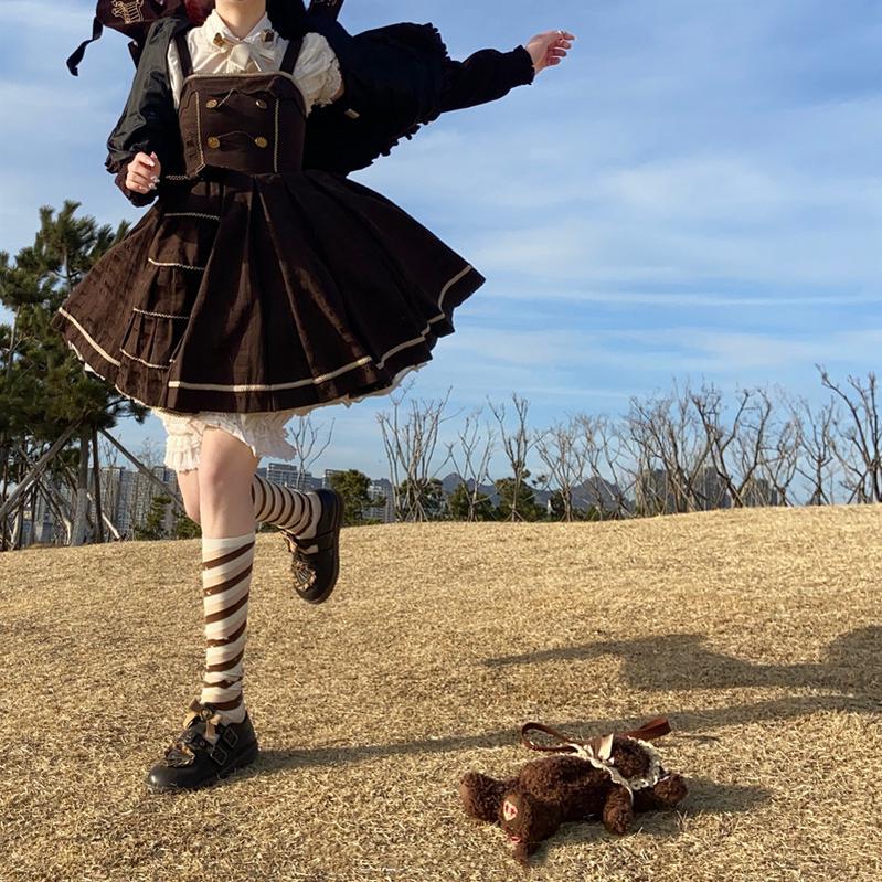 Yukine's Box - Macaron Lolita Cute Stripe Socks - Image 34