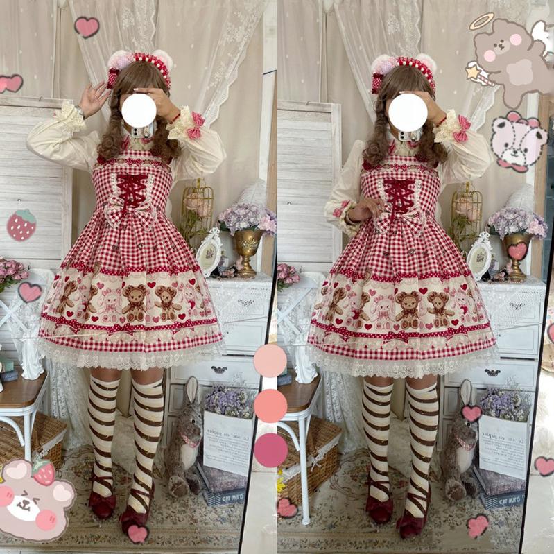 Yukine's Box - Macaron Lolita Cute Stripe Socks - Image 35