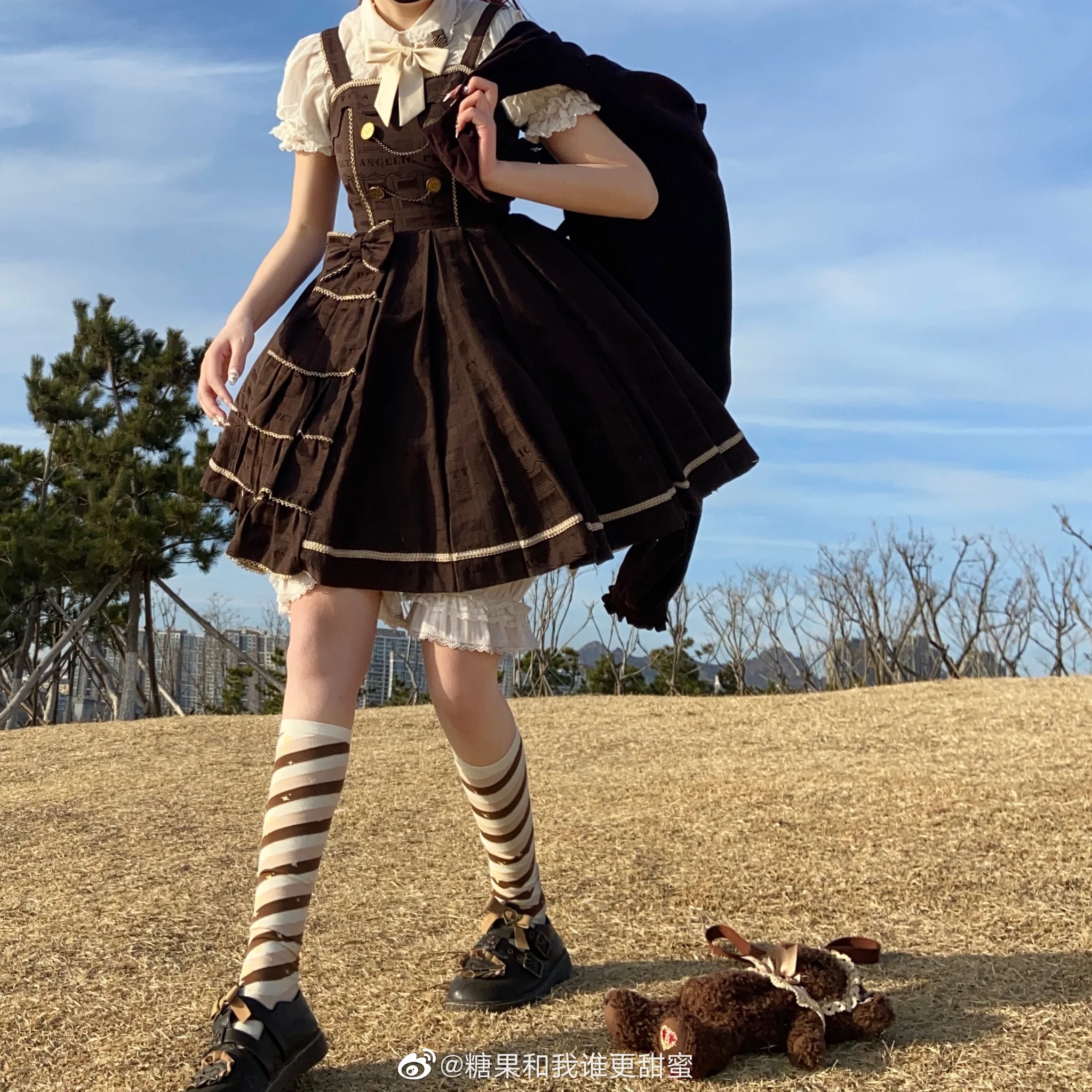 Yukine's Box - Macaron Lolita Cute Stripe Socks - Image 8