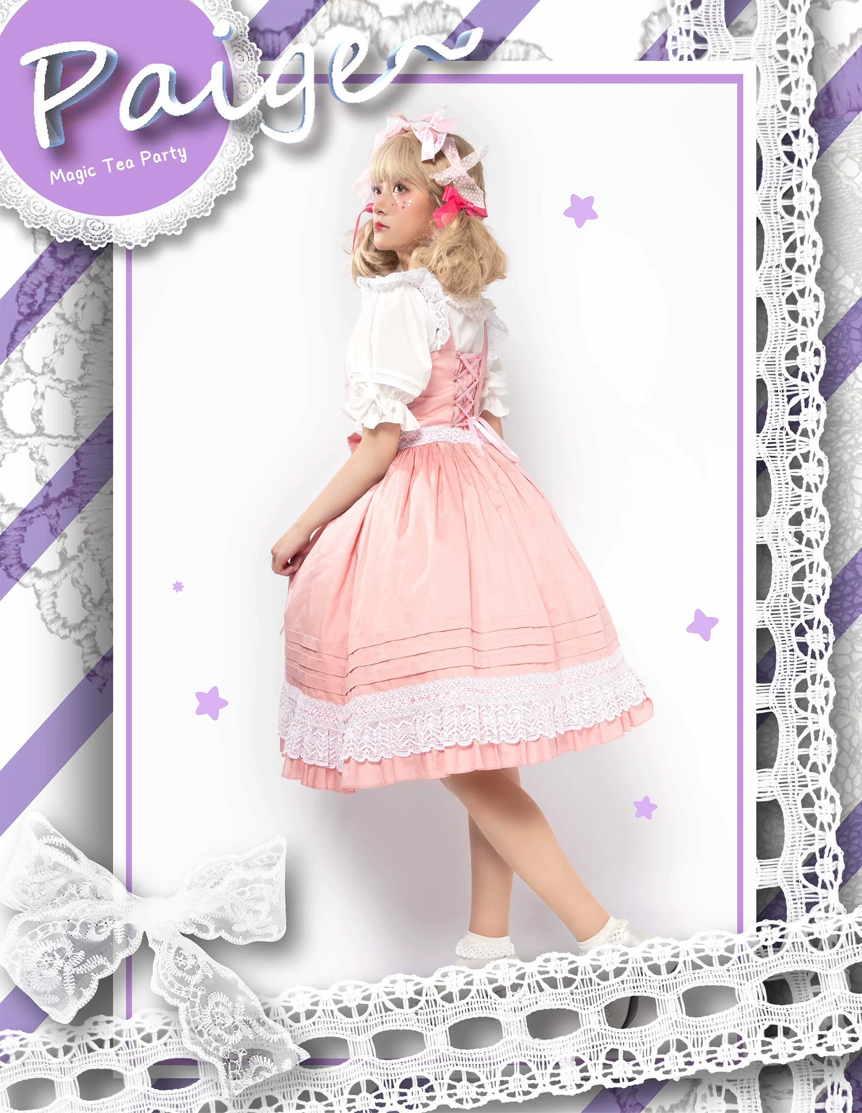 Cute Lolita Jumper Dress Multicolors JSK - Image 33