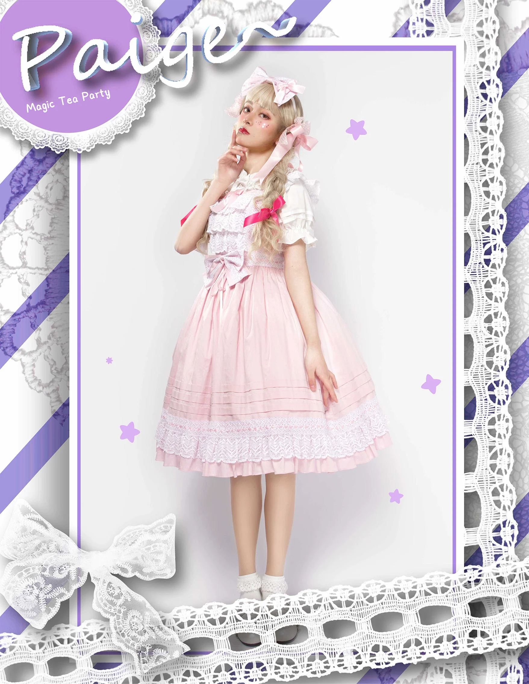 Cute Lolita Jumper Dress Multicolors JSK - Image 34
