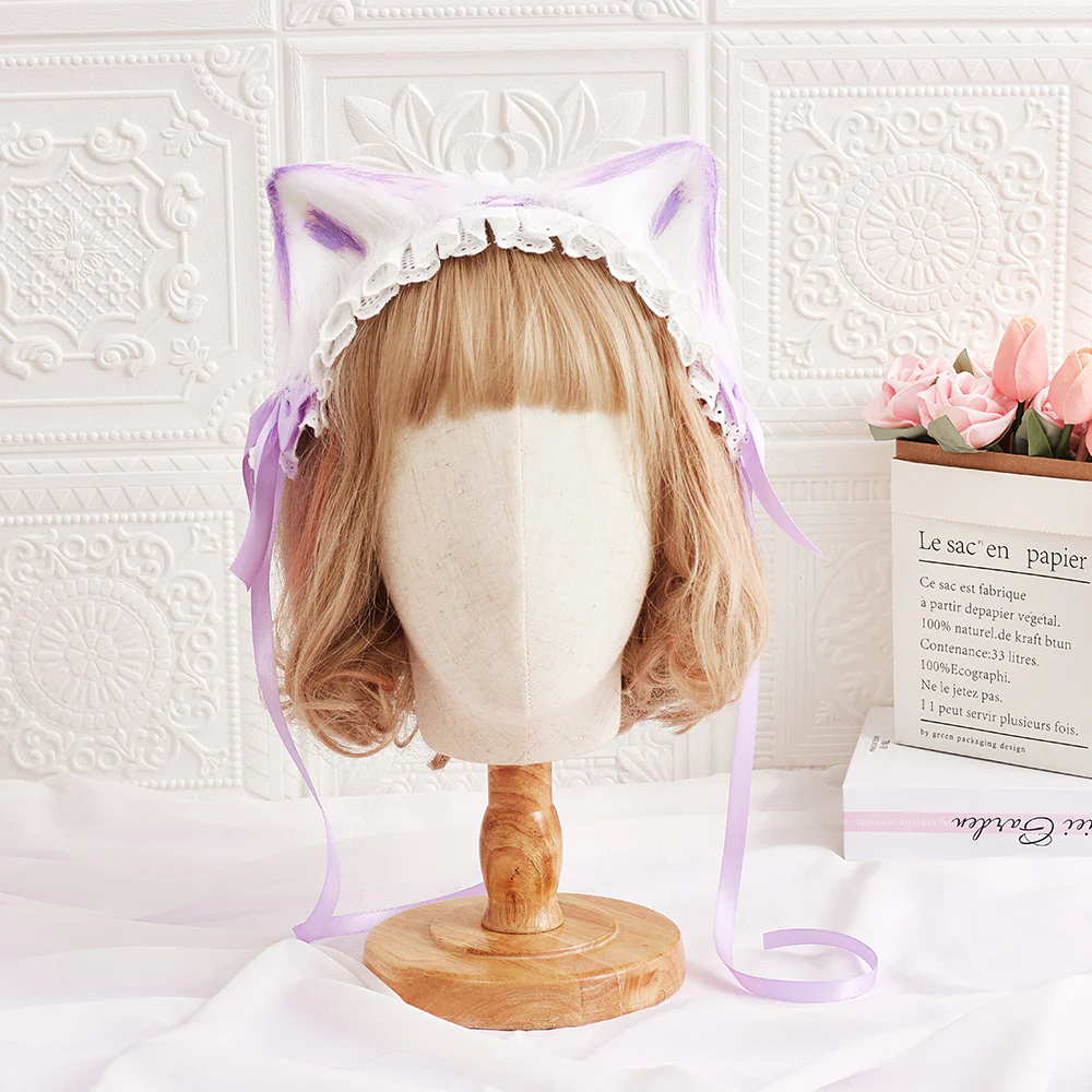 Kawaii Lolita Cat Ears Design Headband - Image 3