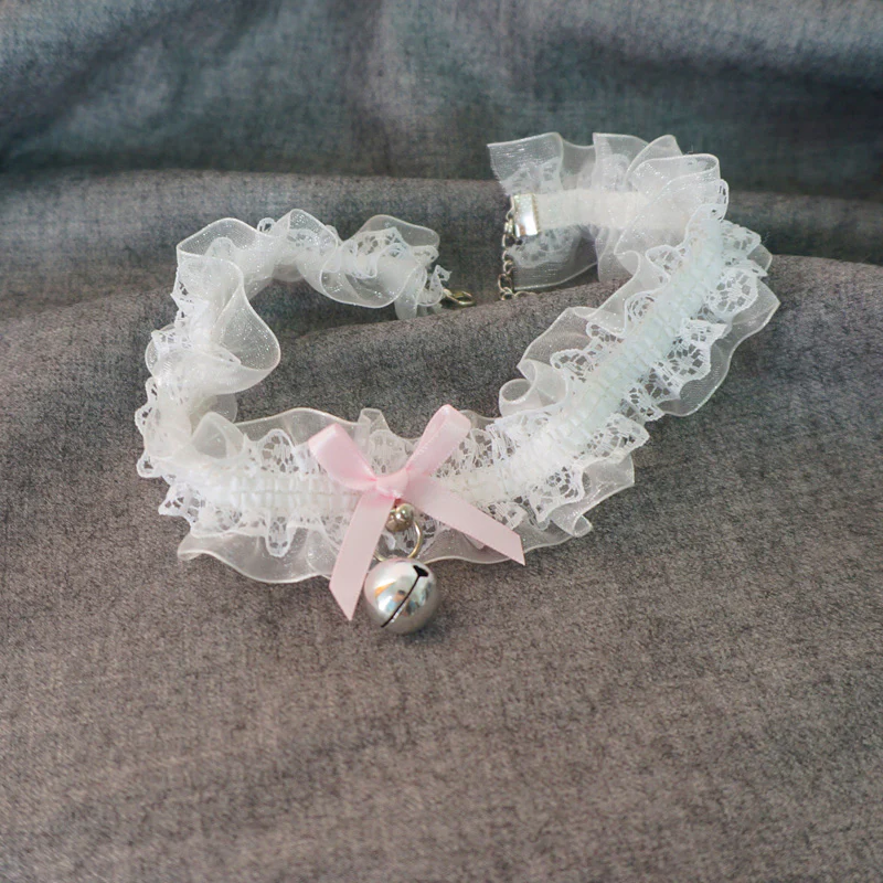 Kawaii Lolita Lace and Bell Choker - Image 5