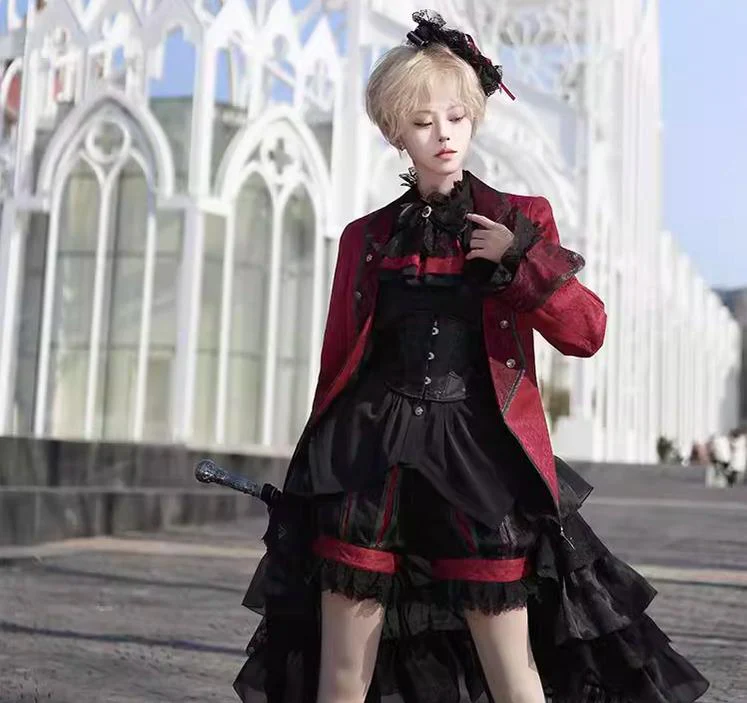 Coffin of Pilgrimage - Medieval European Ouji Lolita Shirt & Pants Suit - Image 12