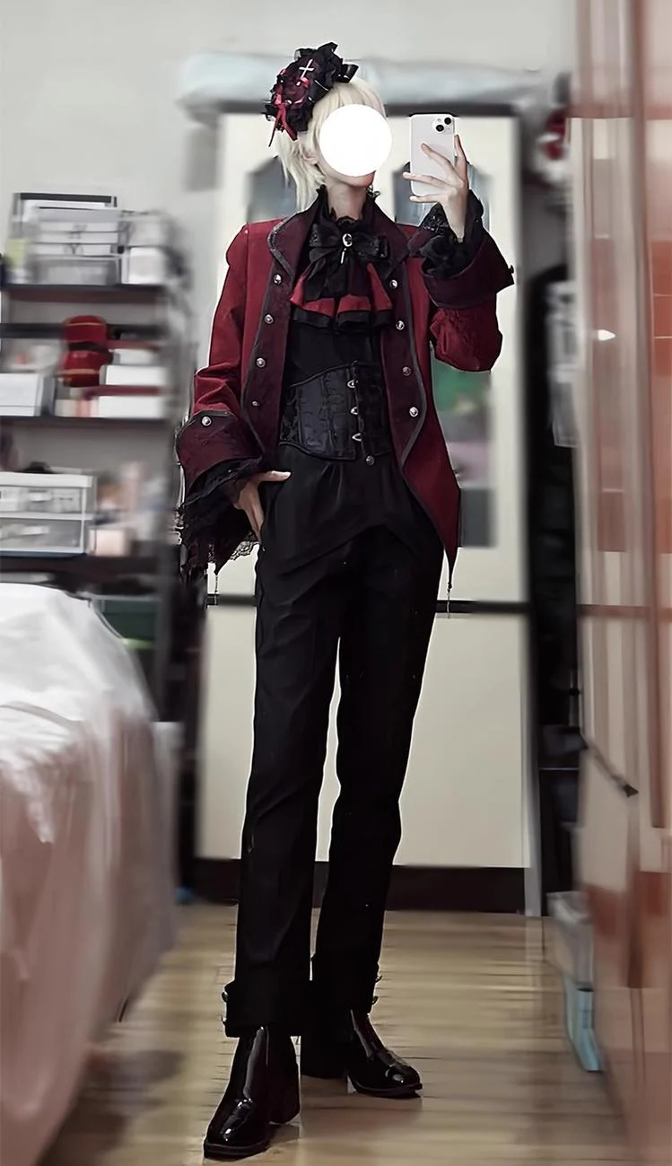 Coffin of Pilgrimage - Medieval European Ouji Lolita Shirt & Pants Suit - Image 25