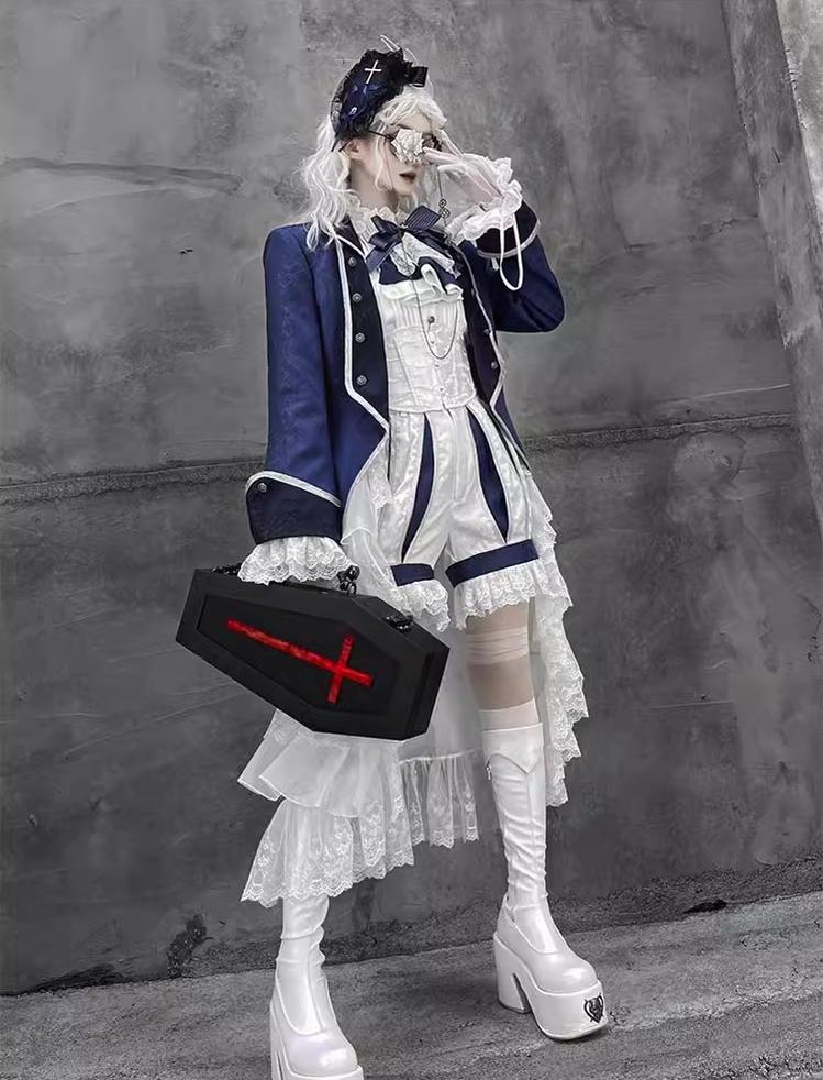 Coffin of Pilgrimage - Medieval European Ouji Lolita Shirt & Pants Suit - Image 53