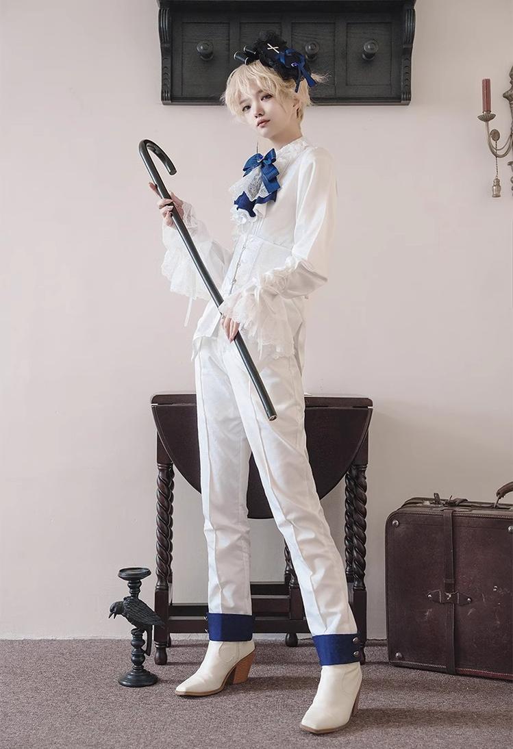 Coffin of Pilgrimage - Medieval European Ouji Lolita Shirt & Pants Suit - Image 57