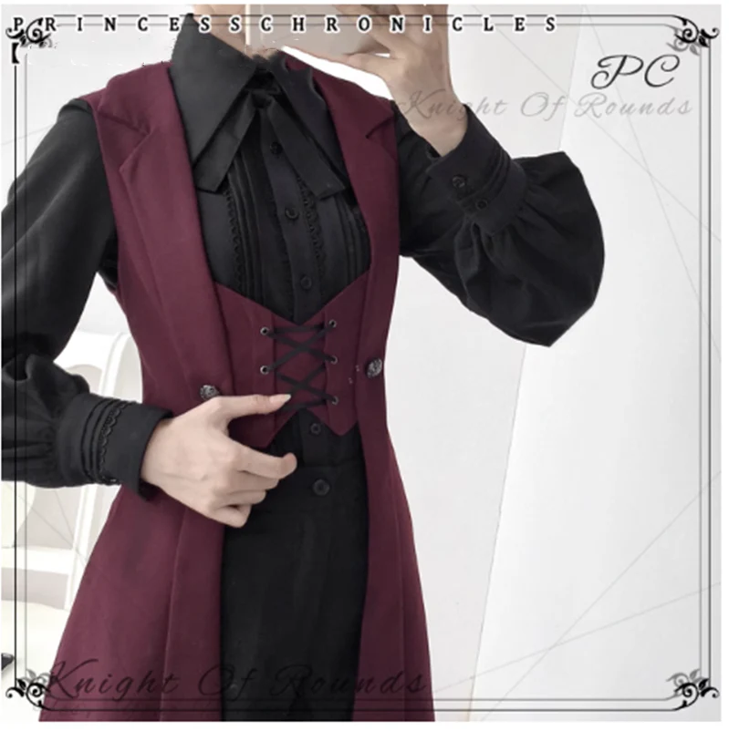 The Night Prelude - Medieval Ouji Lolita Long Vest - Image 12