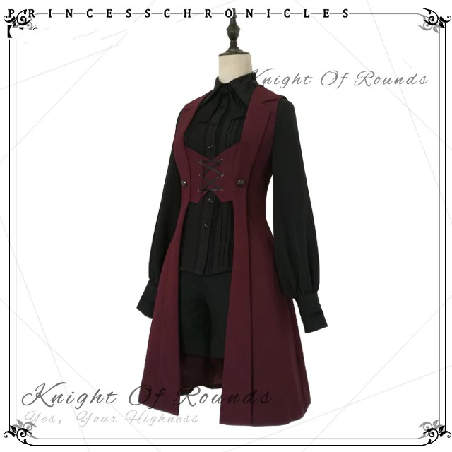 The Night Prelude - Medieval Ouji Lolita Long Vest - Image 3