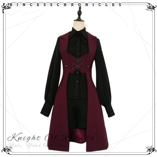 The Night Prelude - Medieval Ouji Lolita Long Vest - Image 5