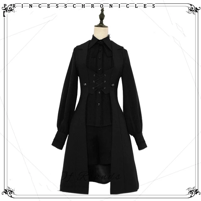 The Night Prelude - Medieval Ouji Lolita Long Vest - Image 6