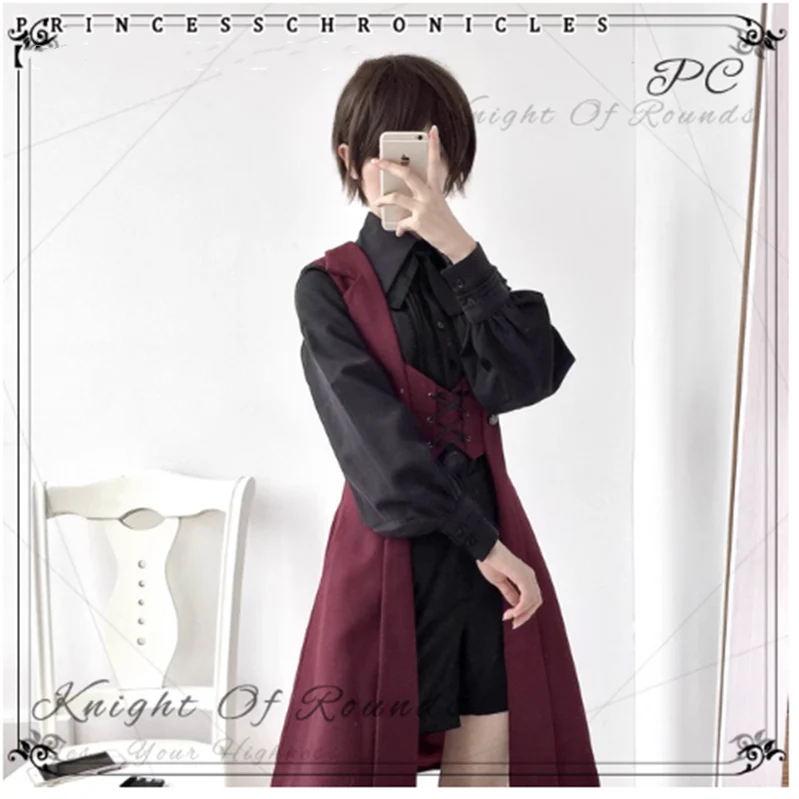 The Night Prelude - Medieval Ouji Lolita Long Vest - Image 9