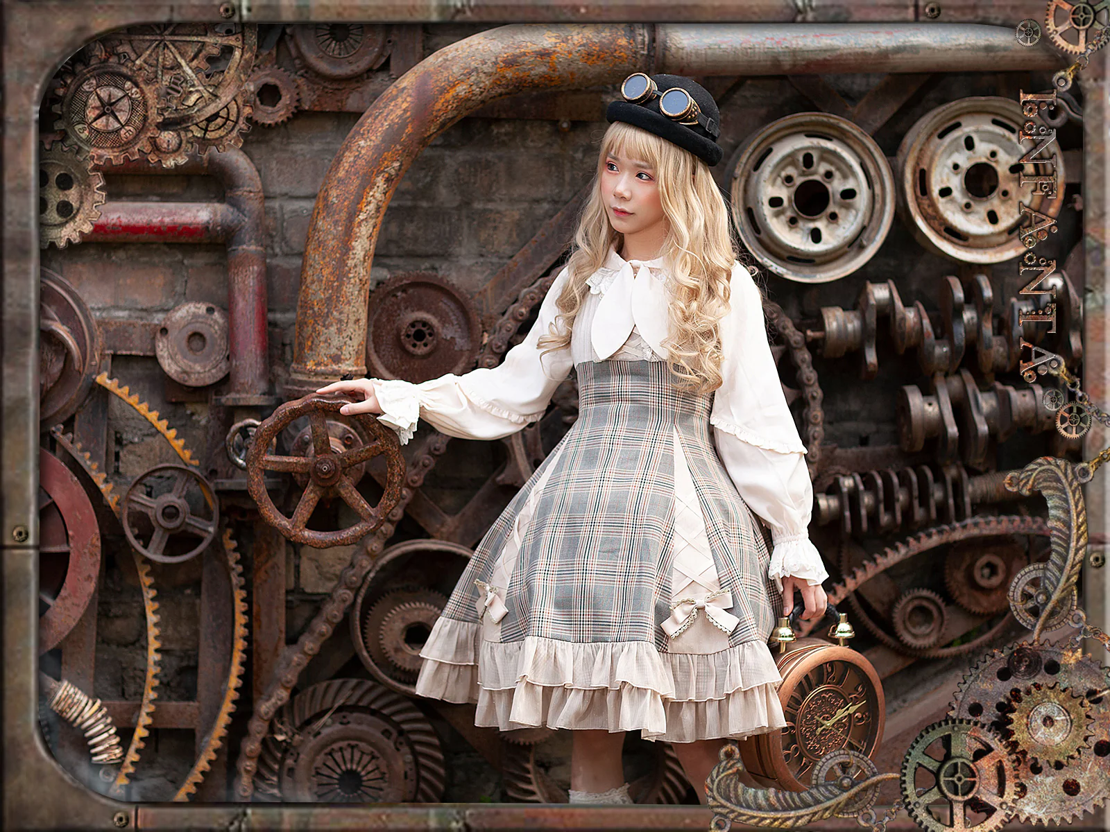 Memoirs of Backlight - Elegant Plaid Lolita JSK Dress - Image 14
