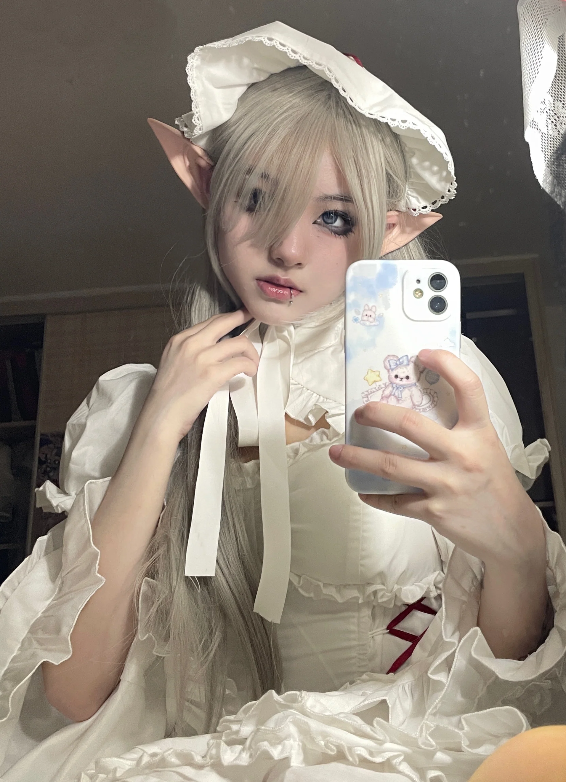 Mengfuzi - LiLith - Christmas Gothic Lolita JSK Dress, Short Sleeve Bolero - Image 21