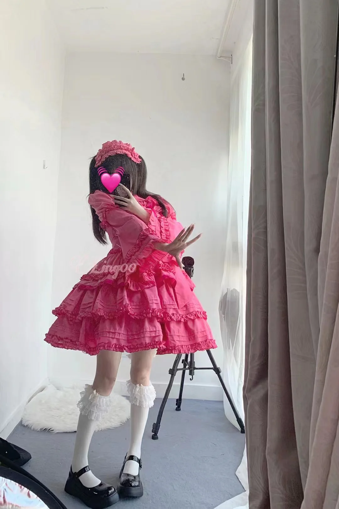 Mengfuzi - LiLith - Christmas Gothic Lolita JSK Dress, Short Sleeve Bolero - Image 32
