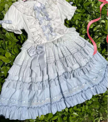 Mengfuzi - Little Milkfoo - Vintage Lolita Gradient Dress - Image 12