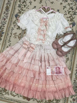 Mengfuzi - Little Milkfoo - Vintage Lolita Gradient Dress - Image 13