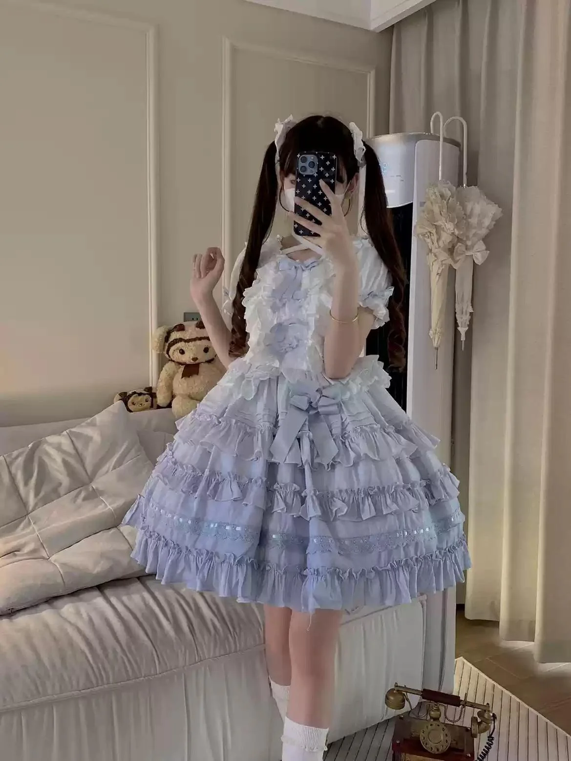 Mengfuzi - Little Milkfoo - Vintage Lolita Gradient Dress - Image 7