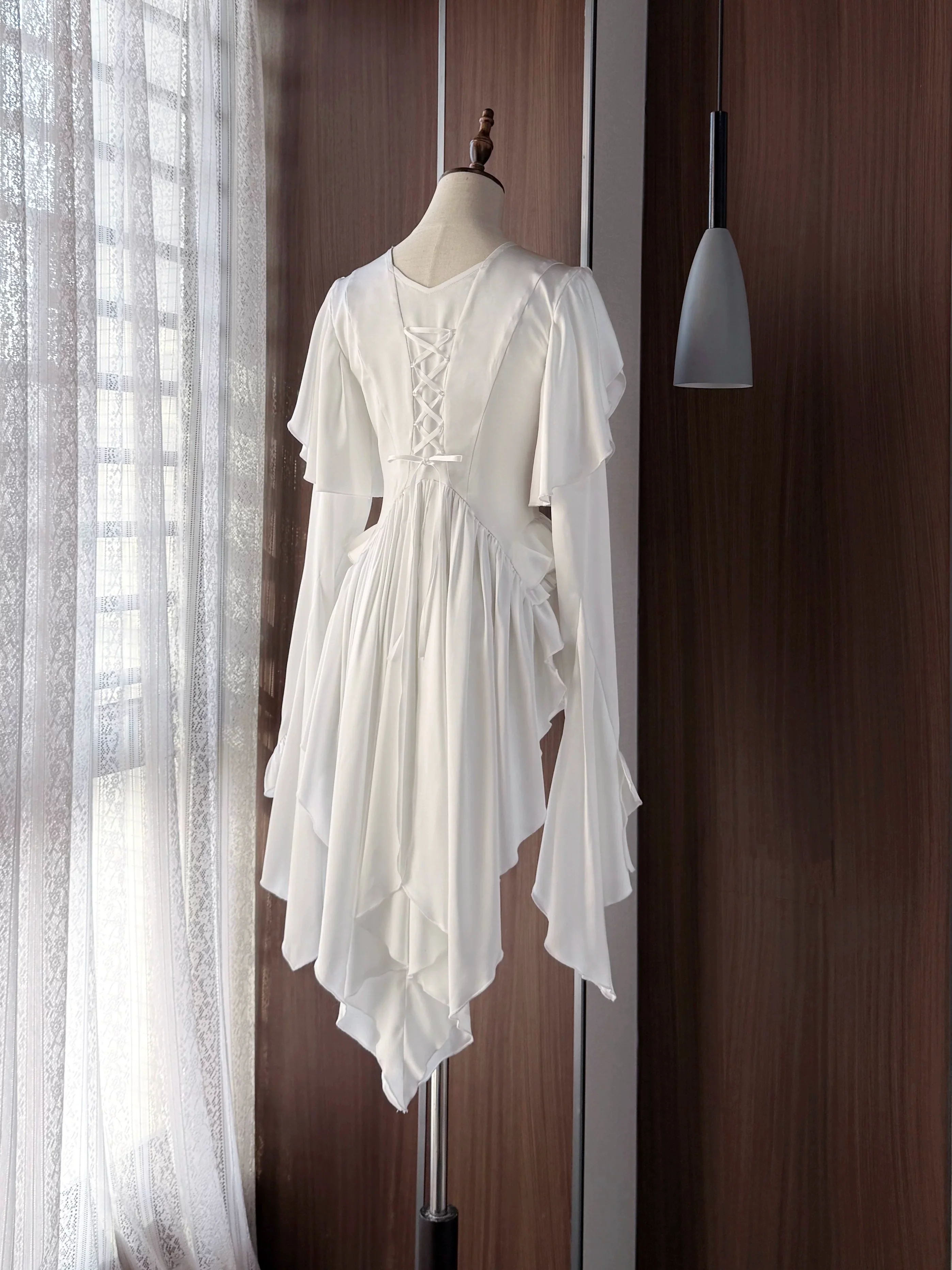 Abyssal Echo - Mermaid Inspired Ouji Lolita Shirt & Side Zipper SK Dress - Image 2