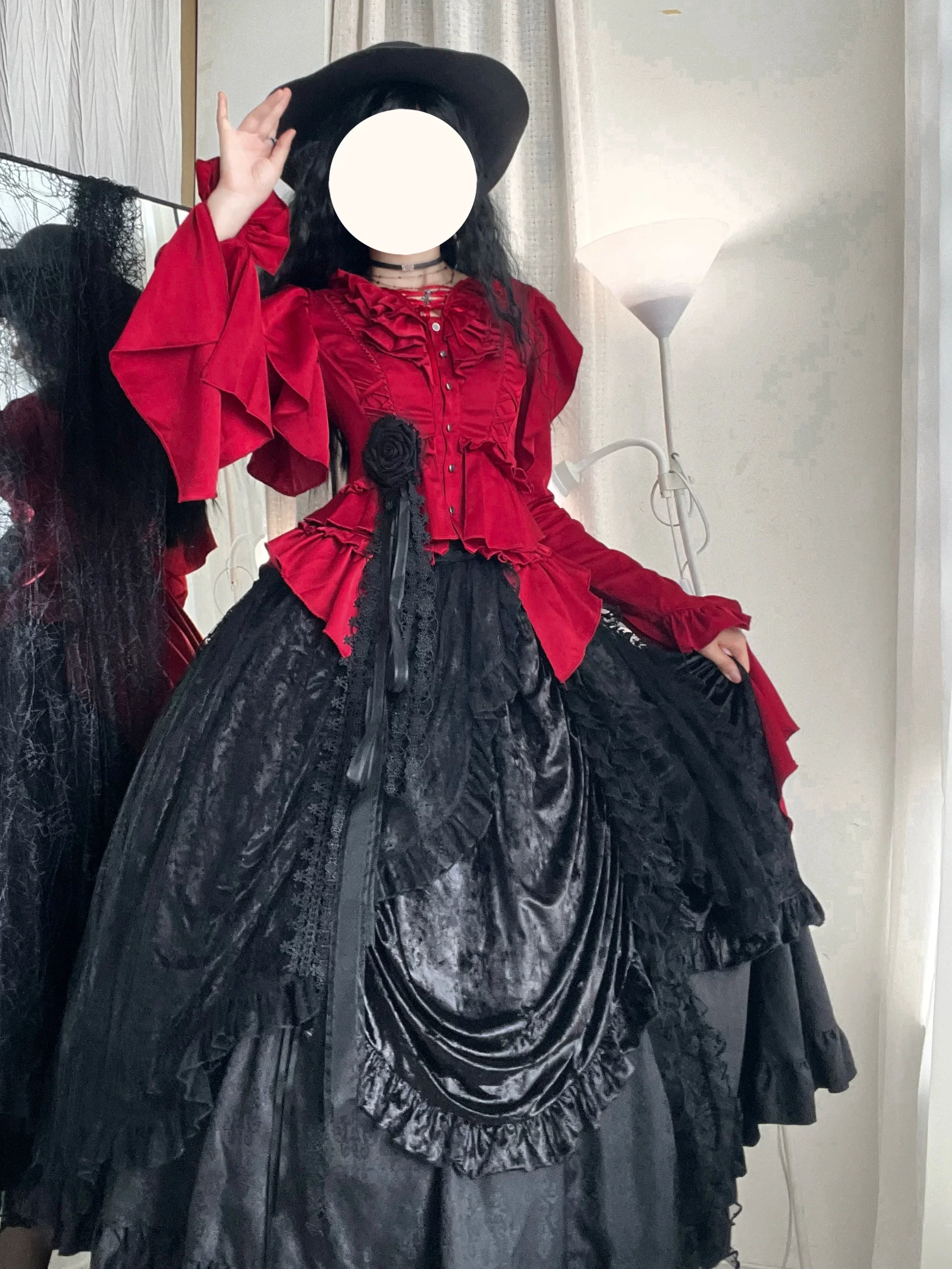 Abyssal Echo - Mermaid Inspired Ouji Lolita Shirt & Side Zipper SK Dress - Image 43