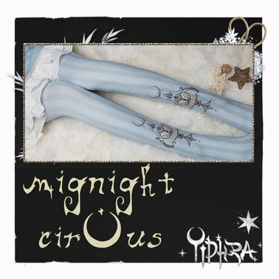 Midnight Circus - Argyle Digital Print Lolita Tights - Image 24