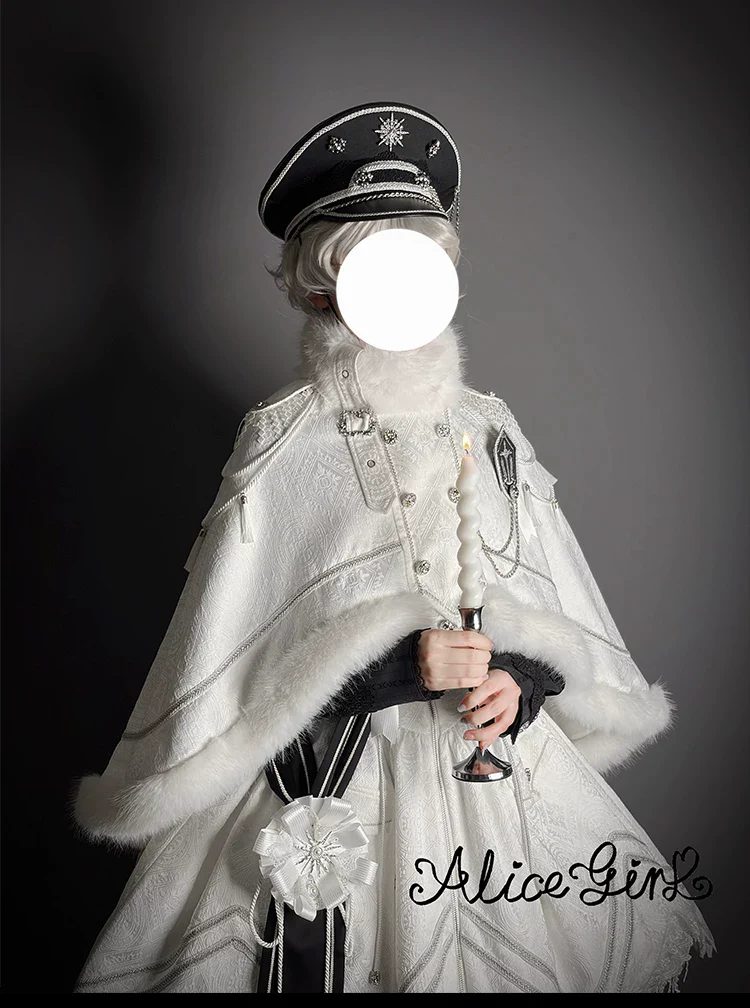 Dawnbreaker - Military Lolita JSK, Diamond Shaped Hemline - Image 24