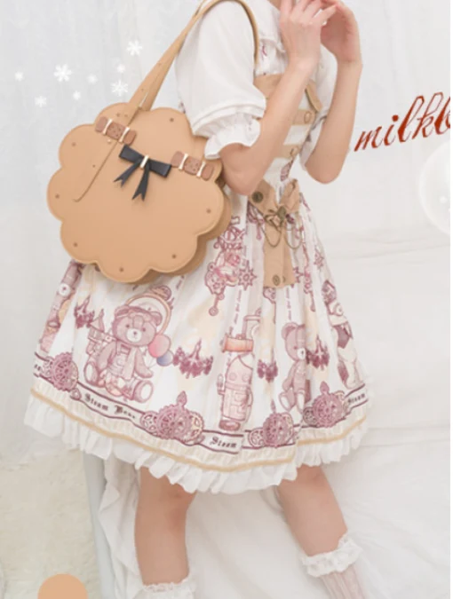 Toffee Cookie - Kawaii Shoulder Bag Lolita Cute Handbag JK Uniform Bag - Image 8