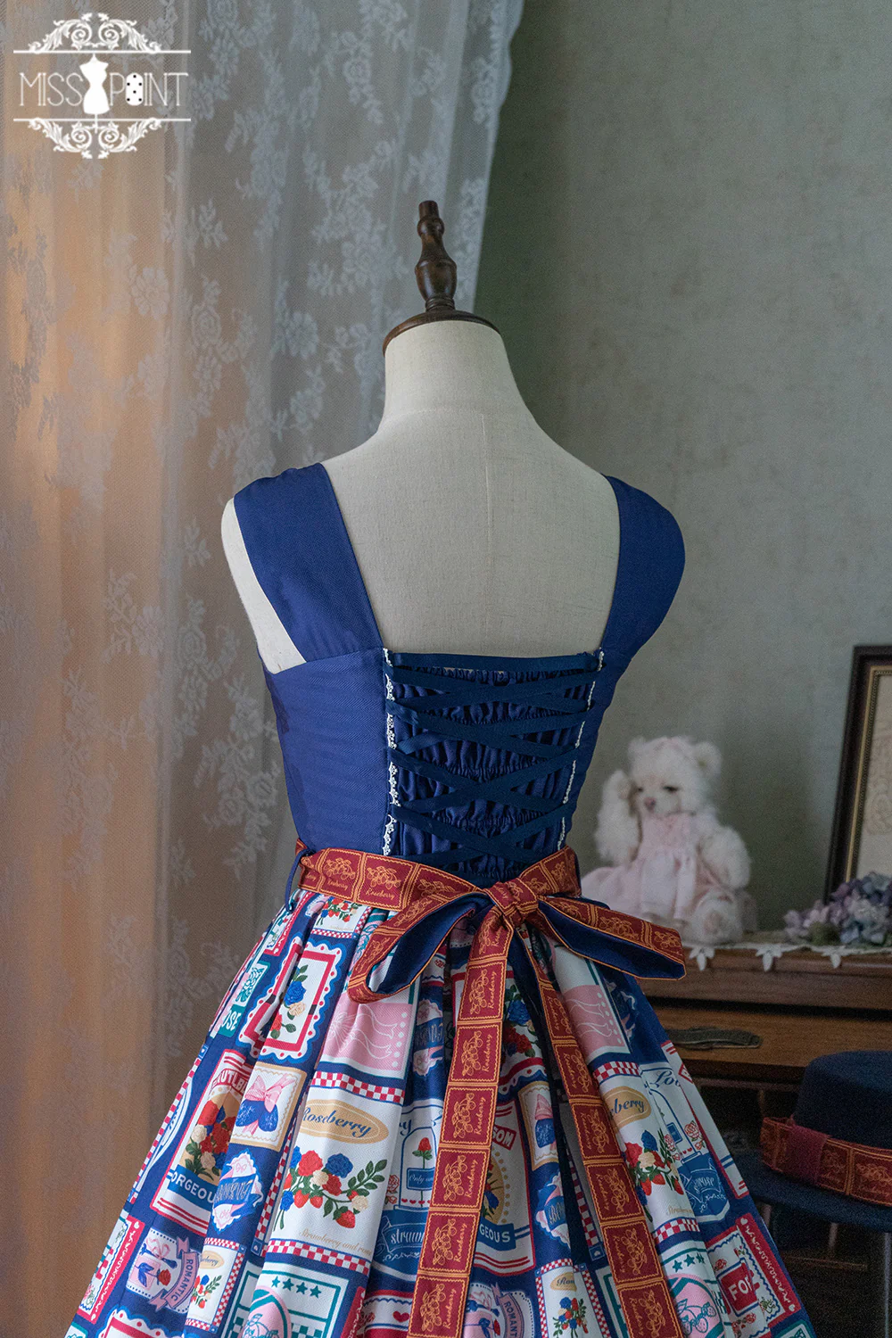 Berry Rose Lolita Accessories Collection KC Beret Necklace - Image 21