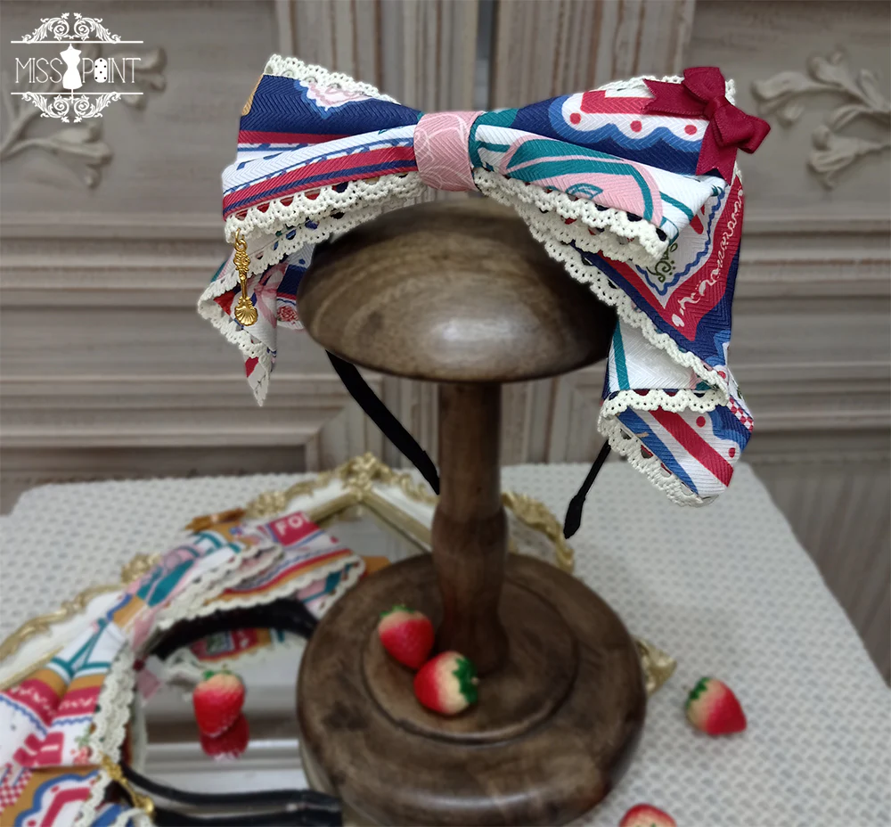 Berry Rose Lolita Accessories Collection KC Beret Necklace - Image 31