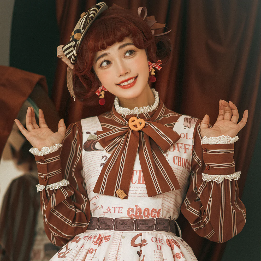 Chocolate Daily Light Sweet Lolita Hat - Image 2