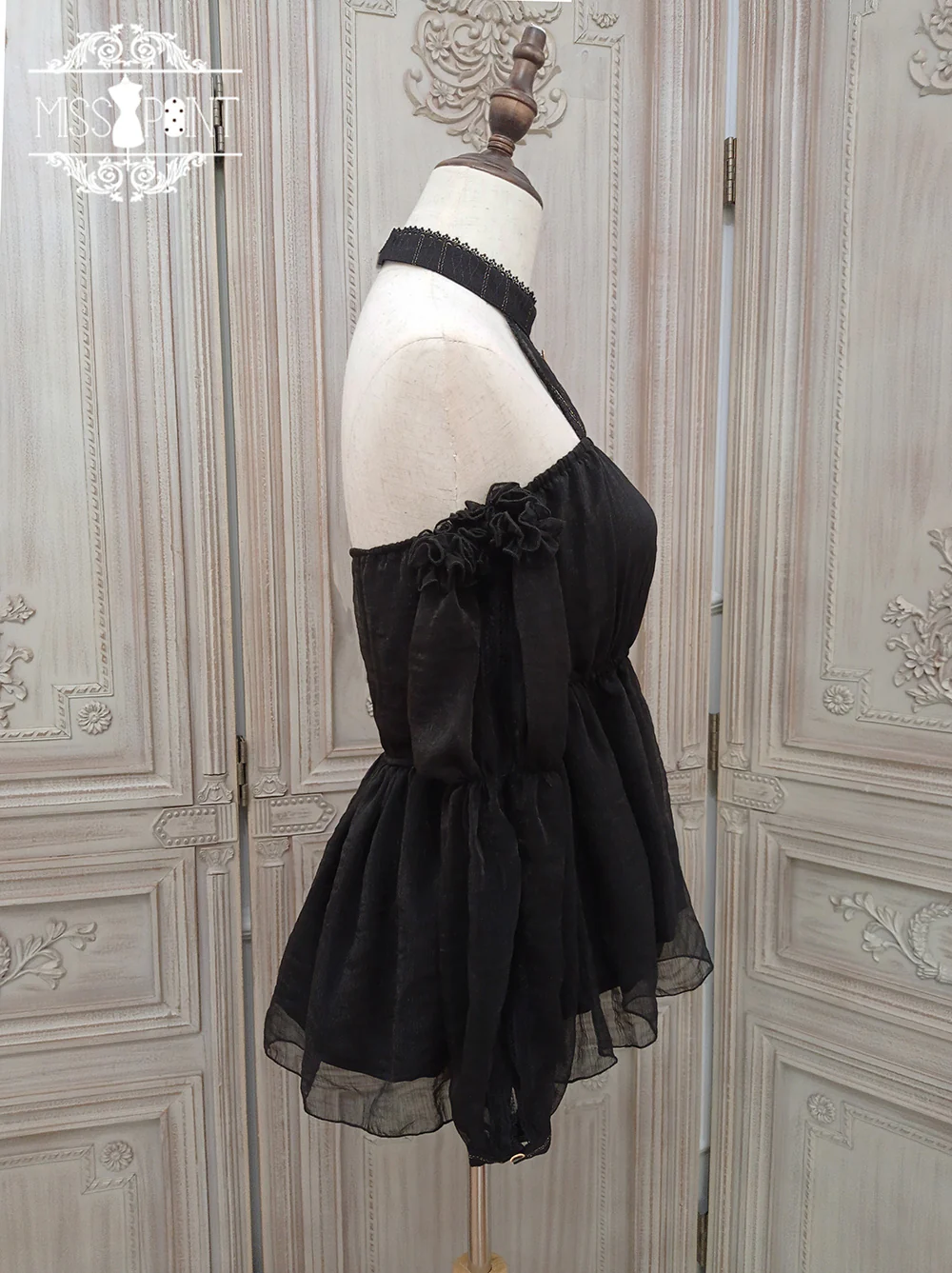 Dusk Bester - Egyptian Lolita Halter Attached Sleeve Blouse - Image 51