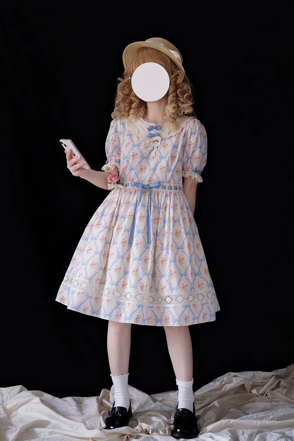 Happy Summer Cute Lolita Hairdband Straw Hat - Image 20