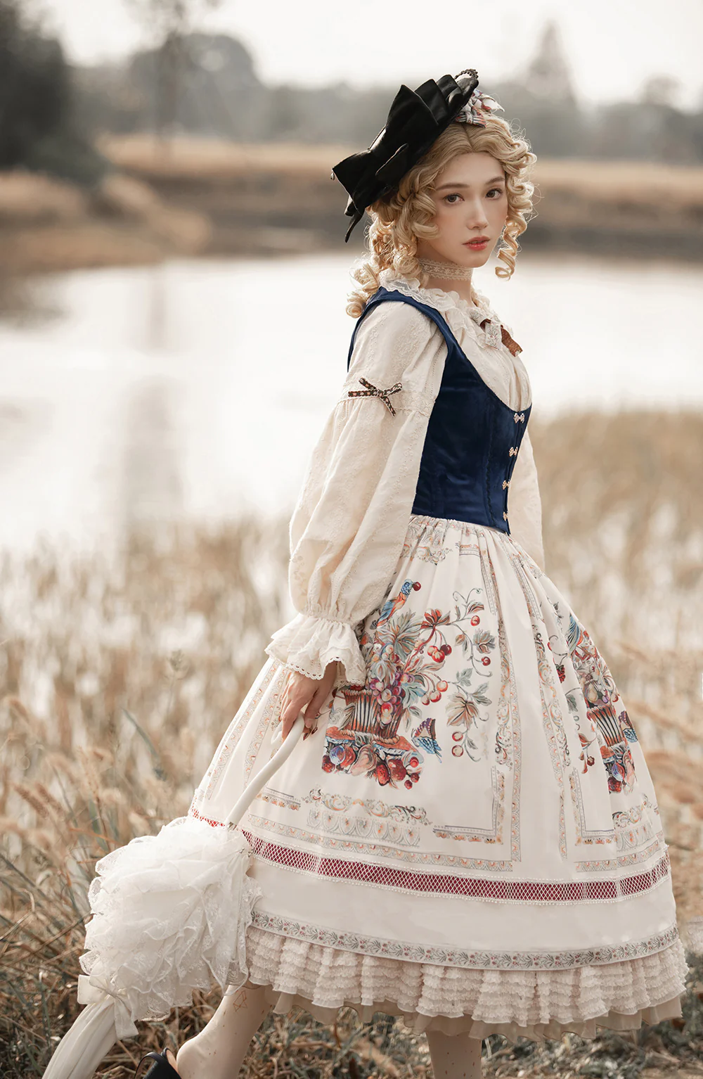 Rich Hymn - Lolita Bavarian Cotton Embroidered Blouse - Image 13
