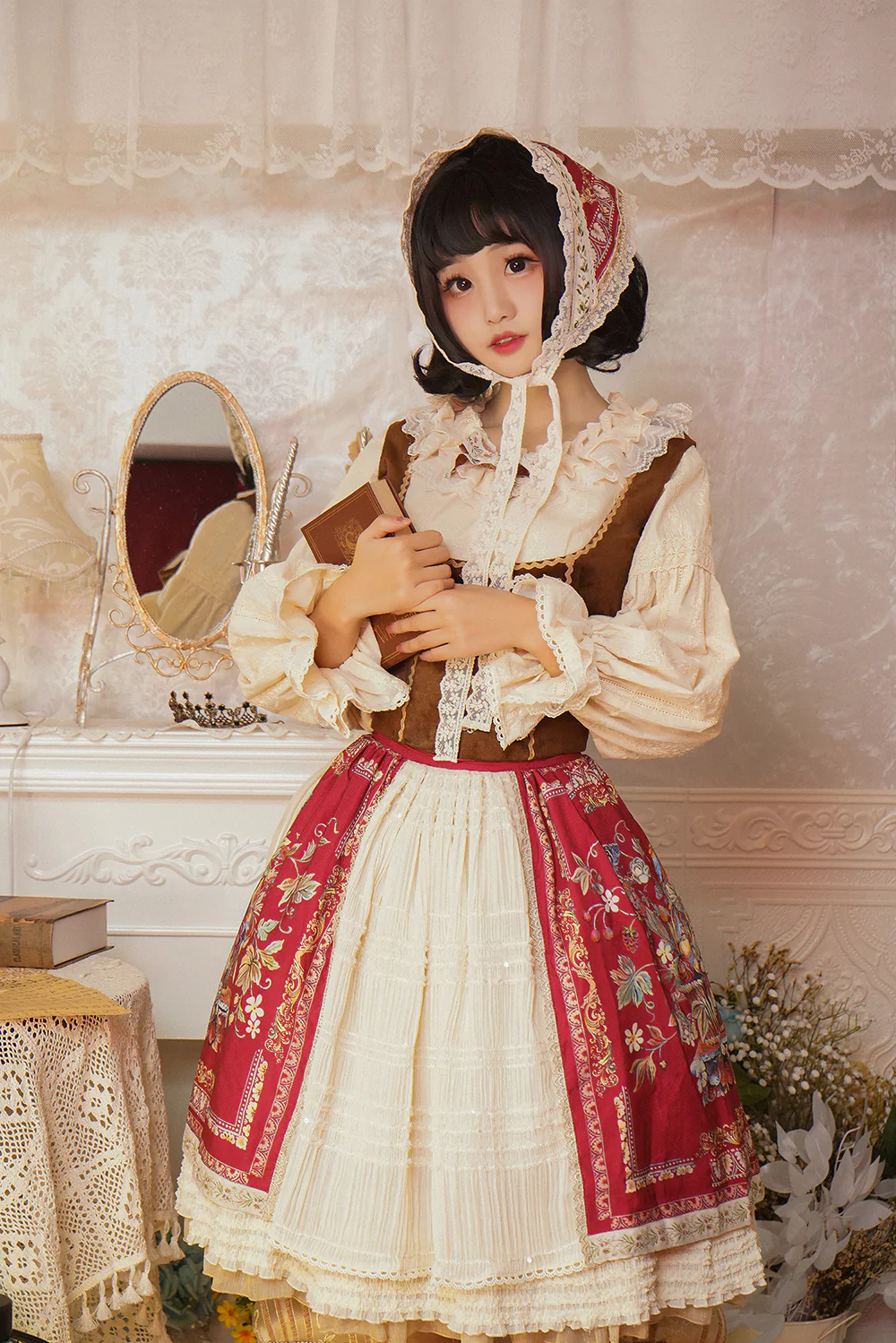 Rich Hymn - Lolita Bavarian Cotton Embroidered Blouse - Image 16