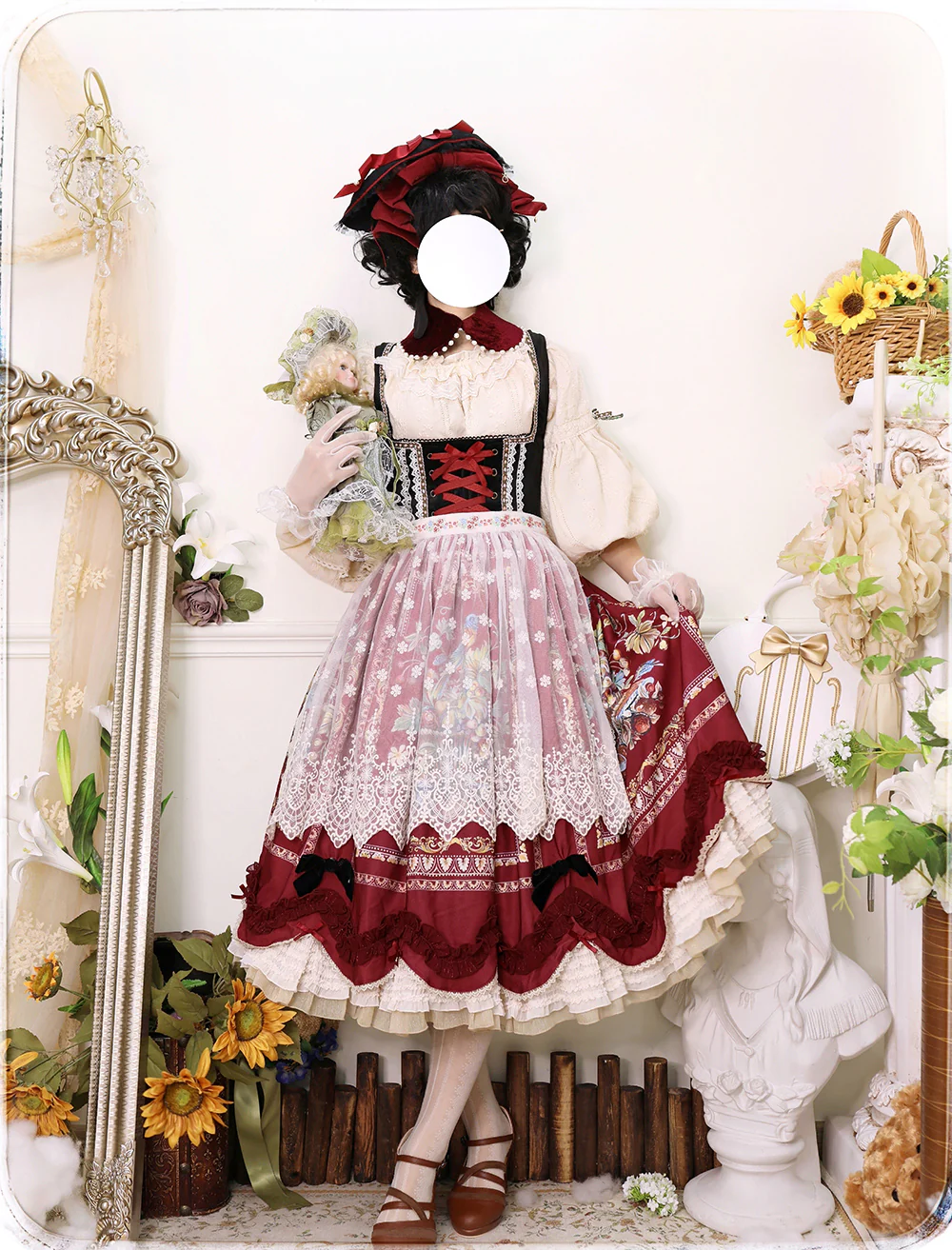 Rich Hymn - Lolita Bavarian Cotton Embroidered Blouse - Image 23