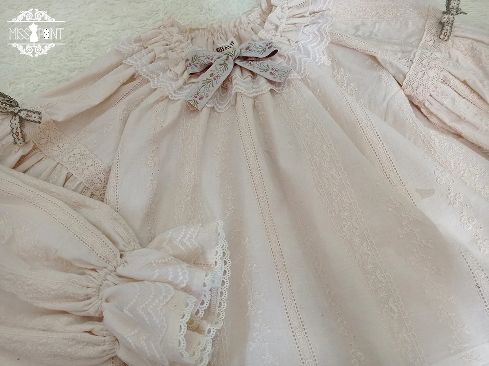 Rich Hymn - Lolita Bavarian Cotton Embroidered Blouse - Image 28