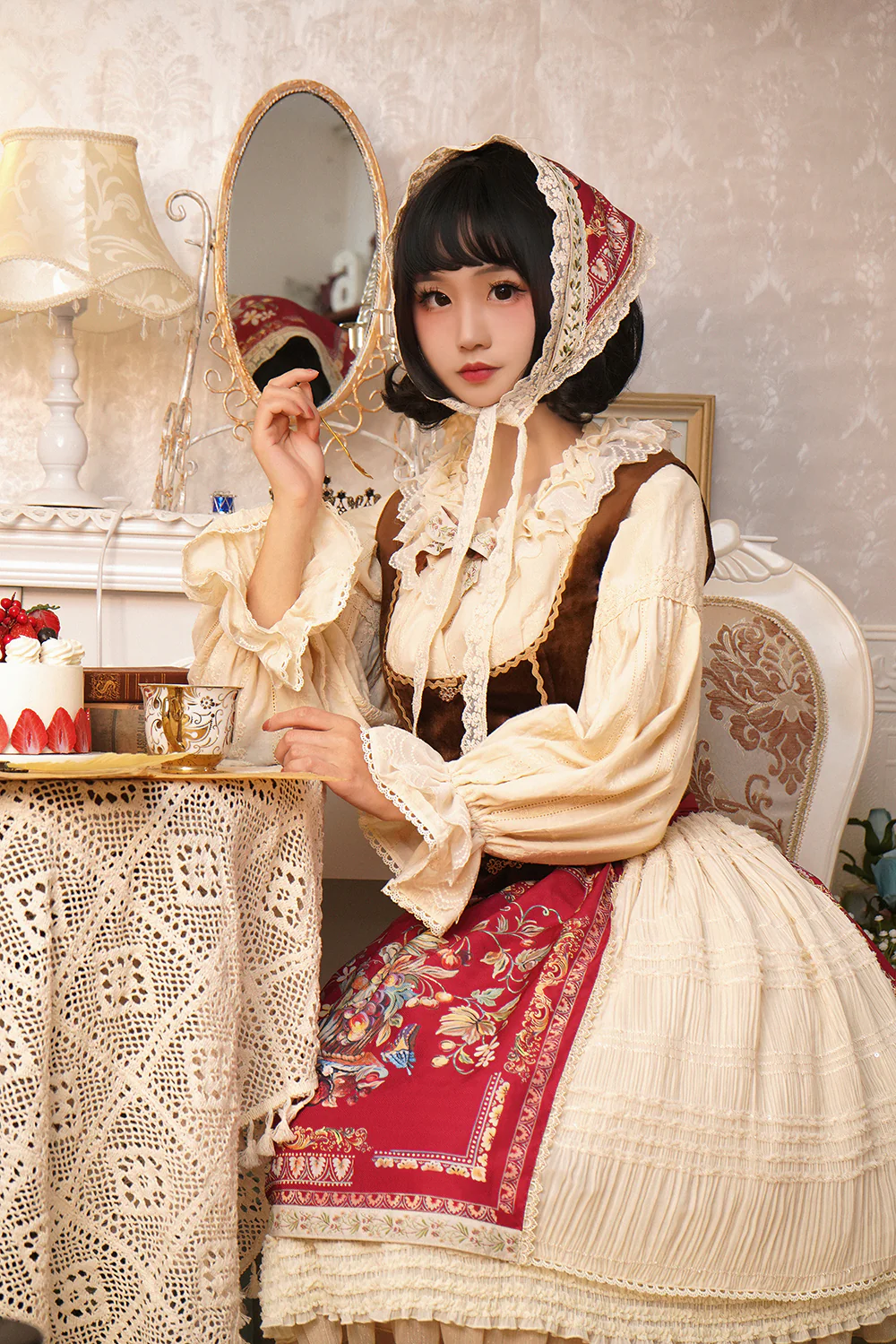 Rich Hymn - Lolita Bavarian Cotton Embroidered Blouse - Image 8